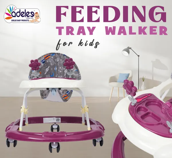 Red_Feeding_Tray_Height_Adjustable_Walker_For_Kids