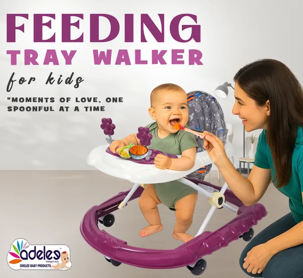Red_Feeding_Tray_Height_Adjustable_Walker_For_Kids