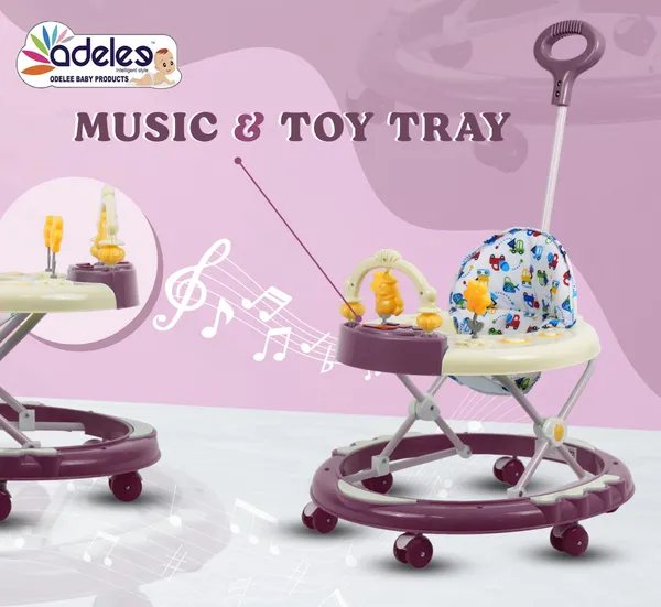Maroon_Winnie_Baby_Musical_Activity_Walker_With_Height_Adjustable_And_Parental_Handle