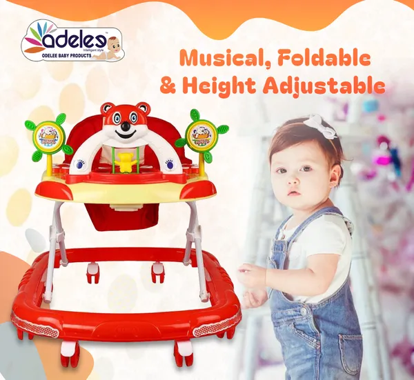 Red_Baby_Musical_Activity_Walker_With_Height_Adjustable_For_Kids