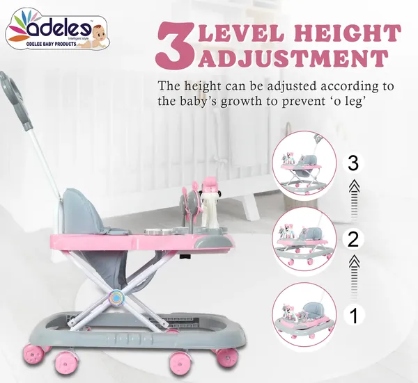 Pink_Panda_Face_Baby_Musical_Activity_Walker_With_Height_Adjustable_And_Parental_Handle