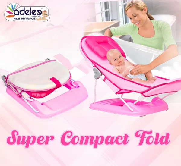 Pink_Newborn_Baby_Bather_|_Bath_Chair_For_Newborns_And_Infants_0-12_Months_|_Foldable_|_3_Position_Adjustable_Chair_|_Anti_Skid_Base_|_Washable_Soft_Mesh_Seat_|_For_Babies_Upto_5Kg