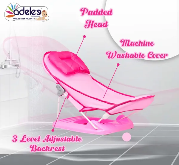 Pink_Newborn_Baby_Bather_|_Bath_Chair_For_Newborns_And_Infants_0-12_Months_|_Foldable_|_3_Position_Adjustable_Chair_|_Anti_Skid_Base_|_Washable_Soft_Mesh_Seat_|_For_Babies_Upto_5Kg