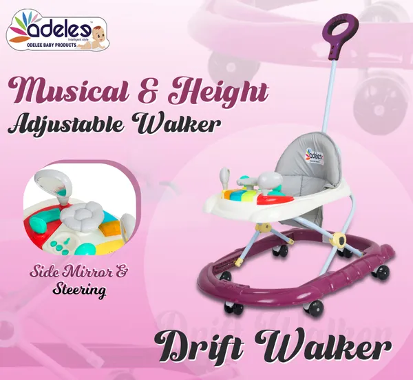 Pink_Drift_Baby_Musical_Activity_Walker_With_Height_Adjustable_And_Parental_Handle