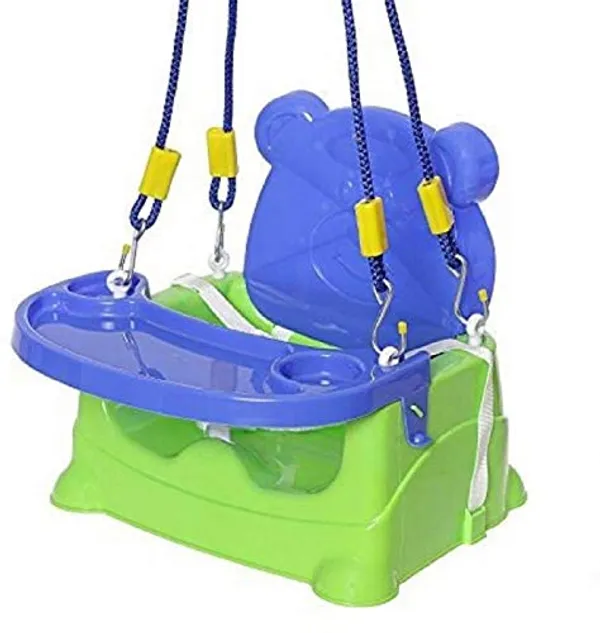 Green_5-In-1_Multipurpose_Baby_Swing_Seat_Convertible_Swing,_Feeding_Chair,_High_Chair,_Car_Seat_&_More_Safety_Belt,_Removable_Tray_For_Baby_&_Toddlers