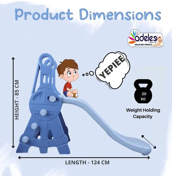 Multicolor_Foldable_Baby_Garden_Slide_For_Kids_-_Tower_Shape_Freestanding_Plastic_Garden_Slide_/Toddlers/Indoor/Outdoor_Preschoolers_For_Unisex_Age_Group-1_To_5_Years,_Unbreakable_Plastic
