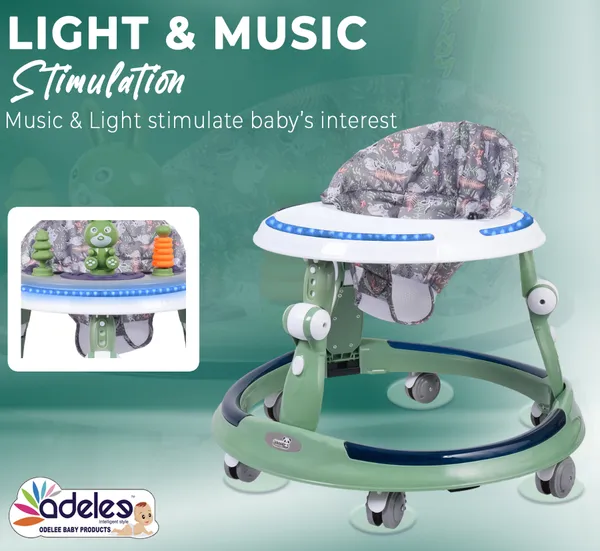 Green_Baby_Musical_Activity_Walker_With_Height_Adjustable_For_Kids