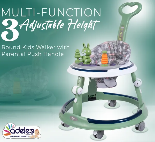 Green_Baby_Musical_Activity_Walker_With_Height_Adjustable_For_Kids