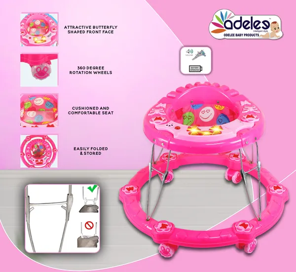 Pink_Butterfly_Musical_Activity_Round_Walker_For_Kids