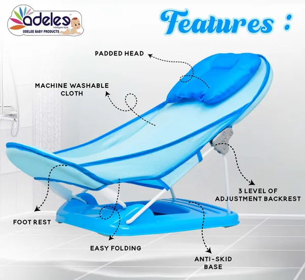 Blue_Newborn_Baby_Bather_|_Bath_Chair_For_Newborns_And_Infants_0-12_Months_|_Foldable_|_3_Position_Adjustable_Chair_|_Anti_Skid_Base_|_Washable_Soft_Mesh_Seat_|_For_Babies_Upto_5Kg