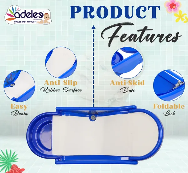 Blue_Baby_Bath_Tub_For_0-9_Months_Foldable_Bathtub_For_Newborn_Baby_Bathing_Tub_With_Smooth_Edges_Anti-Slip_Foam_Seat_For_Body_&_Head_Support,_Easy_To_Store