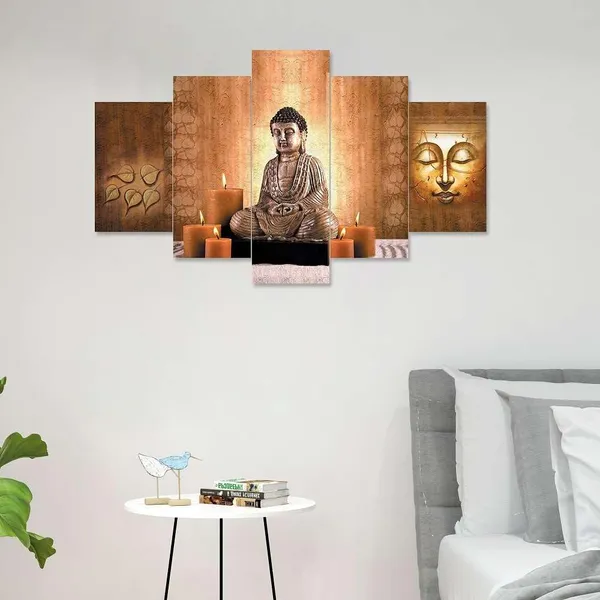 Multicolour_Set_Of_Five_Mdf_Framed_3D_Wall_Painting_For_Home_Decoration,_Big_Size_Painting_For_Living_Room,_Bedroom_(17X30_Inches)