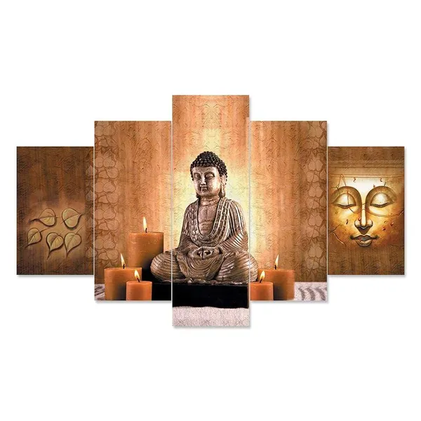 Multicolour_Set_Of_Five_Mdf_Framed_3D_Wall_Painting_For_Home_Decoration,_Big_Size_Painting_For_Living_Room,_Bedroom_(17X30_Inches)