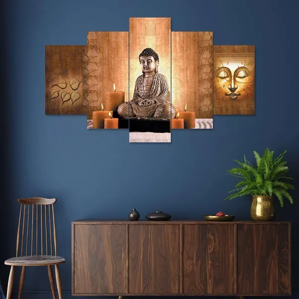 Multicolour_Set_Of_Five_Mdf_Framed_3D_Wall_Painting_For_Home_Decoration,_Big_Size_Painting_For_Living_Room,_Bedroom_(17X30_Inches)