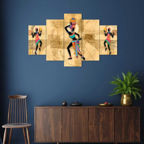 Multicolour_Set_Of_Five_Mdf_Framed_3D_Wall_Painting_For_Home_Decoration,_Big_Size_Painting_For_Living_Room,_Bedroom_(17X30_Inches)
