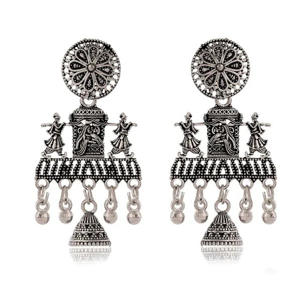 Jewellery_Earrings_for_Women_Oxidised_Silver_Jhumka_earrings_for_Girls_and_Women_E-2