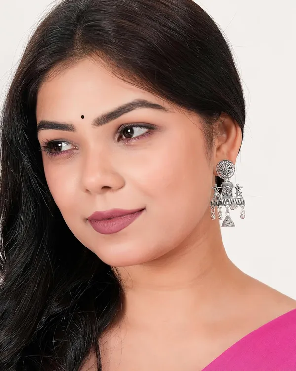 Jewellery_Earrings_for_Women_Oxidised_Silver_Jhumka_earrings_for_Girls_and_Women_E-2
