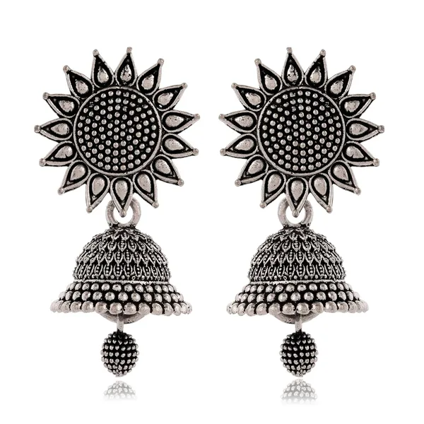 Jewellery_Earrings_for_Women_Oxidised_Silver_Jhumka_earrings_for_Girls_and_Women_E-19