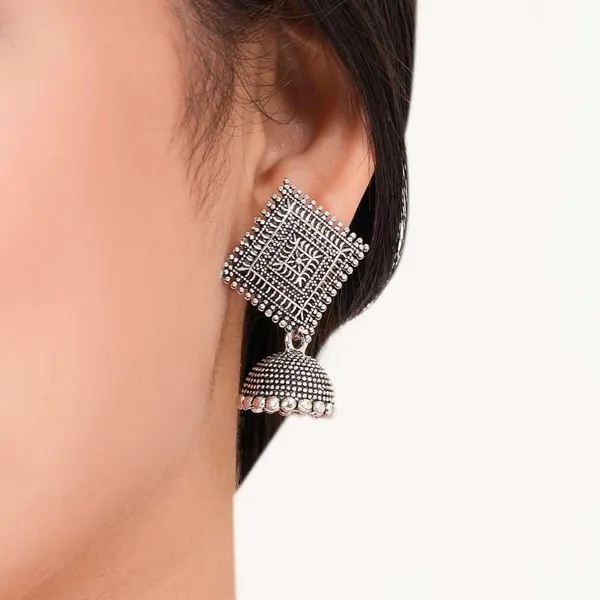 Jewellery_Earrings_for_Women_Oxidised_Silver_Jhumka_earrings_for_Girls_and_Women_E-23