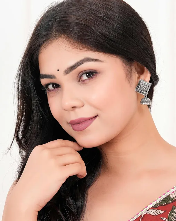 Jewellery_Earrings_for_Women_Oxidised_Silver_Jhumka_earrings_for_Girls_and_Women_E-23