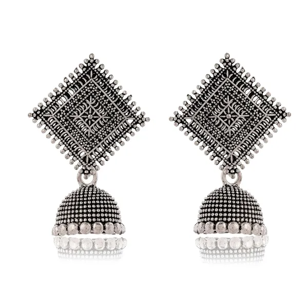 Jewellery_Earrings_for_Women_Oxidised_Silver_Jhumka_earrings_for_Girls_and_Women_E-23
