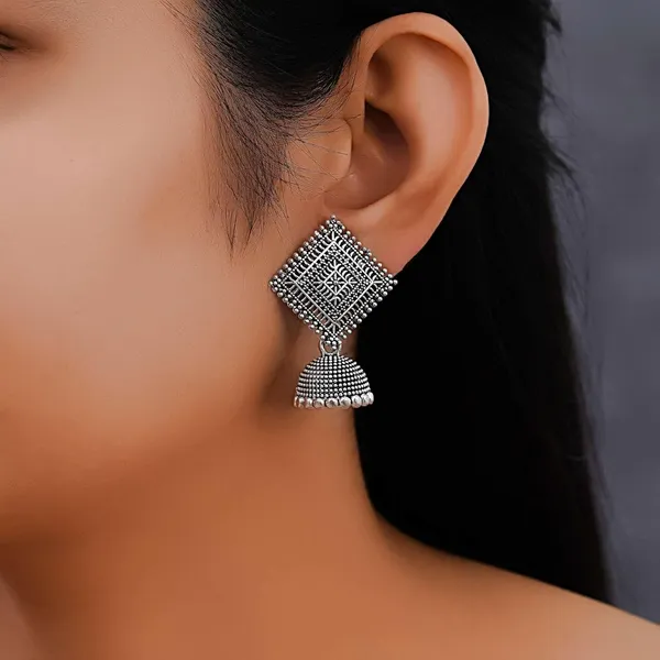Jewellery_Earrings_for_Women_Oxidised_Silver_Jhumka_earrings_for_Girls_and_Women_E-23