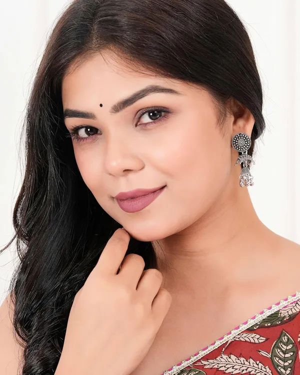 Jewellery_Earrings_for_Women_Oxidised_Silver_Jhumka_earrings_for_Girls_and_Women_E-24