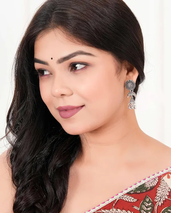Jewellery_Earrings_for_Women_Oxidised_Silver_Jhumka_earrings_for_Girls_and_Women_E-24