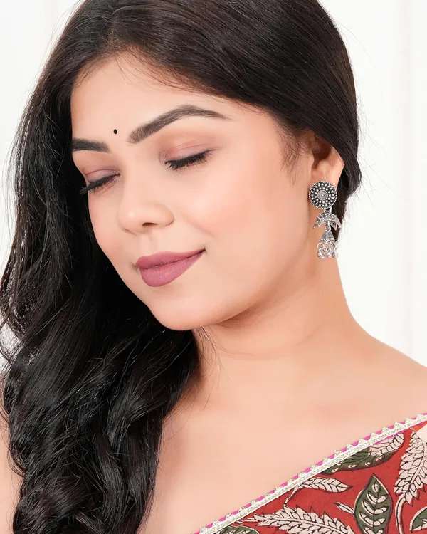 Jewellery_Earrings_for_Women_Oxidised_Silver_Jhumka_earrings_for_Girls_and_Women_E-24