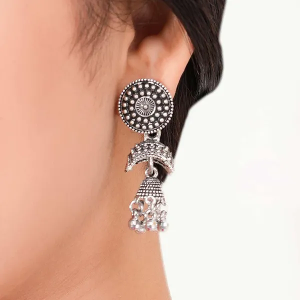 Jewellery_Earrings_for_Women_Oxidised_Silver_Jhumka_earrings_for_Girls_and_Women_E-24