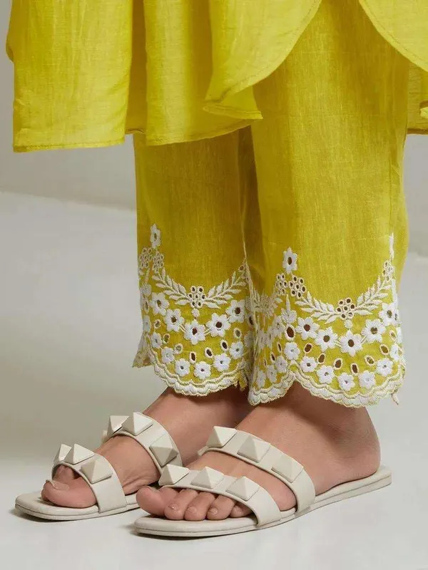 Black_Cotton_Embroidery_Straight_Kurti_Pant_With_Dupatta_Set_For_Women