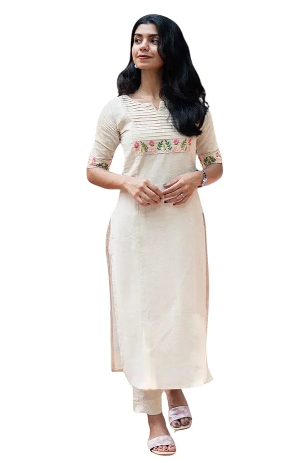 Black_Cotton_Embroidery_Straight_Kurti_Pant_With_Dupatta_Set_For_Women