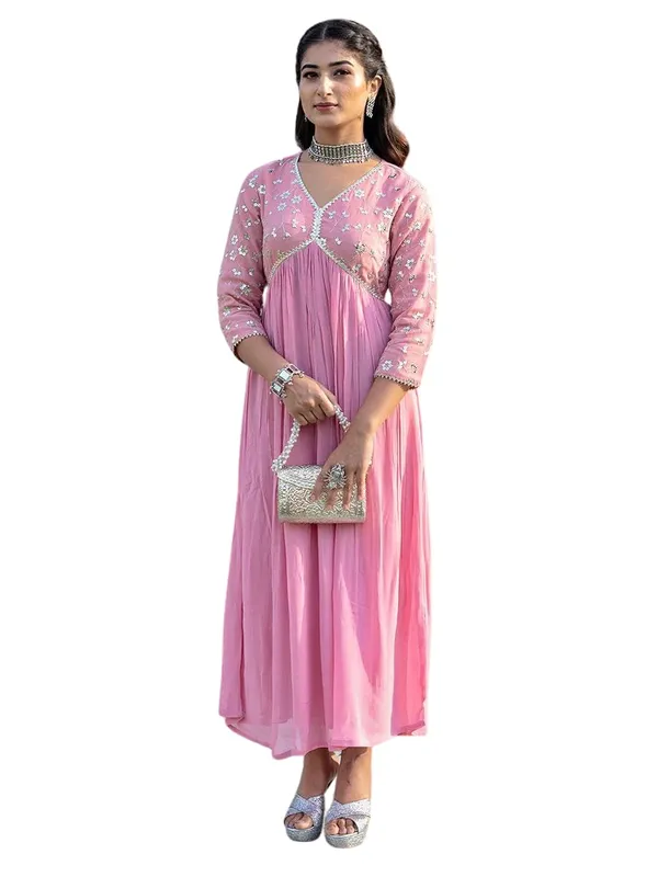 Black_Cotton_Embroidery_Straight_Kurti_Pant_With_Dupatta_Set_For_Women
