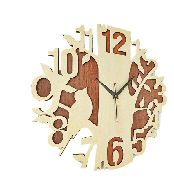 Multicolour_Wooden_Silent_Non-Ticking_Wall_Clock_Tree_Design_Wall_Clock_For_Home_Living_Room_Bedroom_Office_(12X12_Inch_Ch-Trw4)