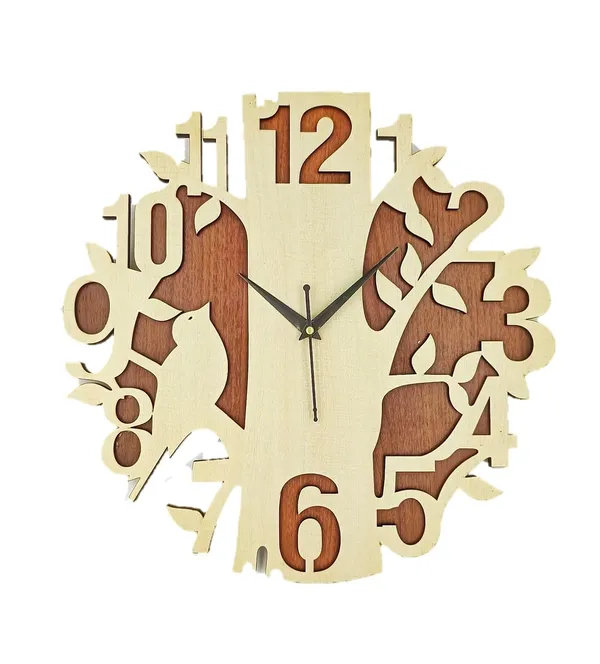 Multicolour_Wooden_Silent_Non-Ticking_Wall_Clock_Tree_Design_Wall_Clock_For_Home_Living_Room_Bedroom_Office_(12X12_Inch_Ch-Trw4)