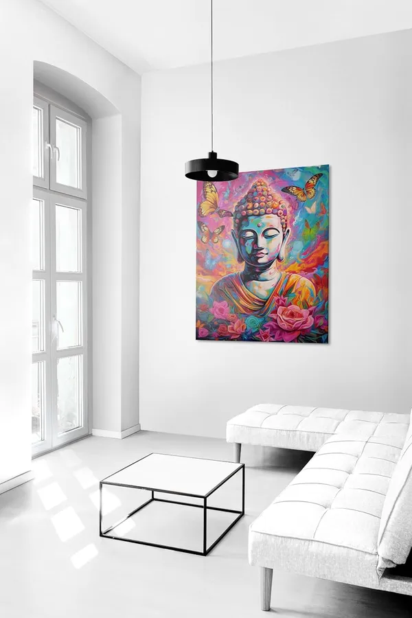 Multicolour_Buddha_Wall_Painting_For_Wall_Decoration_Canvas_Wall_Painting_For_Home_Decor,_Living_Room,_Bedroom,_Office_Hotel_(16X22_Inch_Ch-Bd2)