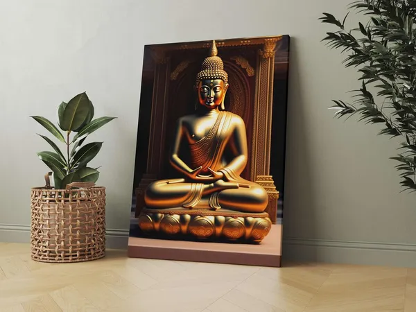Multicolour_Buddha_Wall_Painting_For_Wall_Decoration_Canvas_Wall_Painting_For_Home_Decor,_Living_Room,_Bedroom,_Office_Hotel_(16X22_Inch_Ch-Bd3)