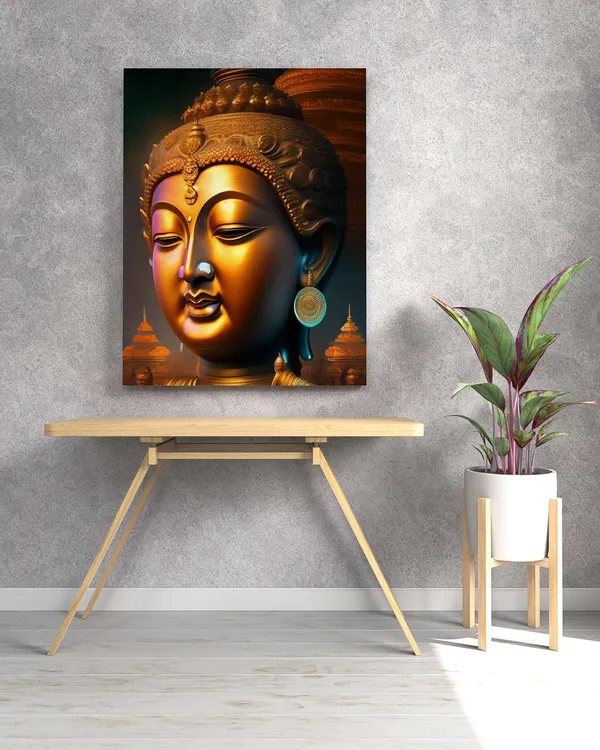 Multicolour_Buddha_Wall_Painting_For_Wall_Decoration_Canvas_Wall_Painting_For_Home_Decor,_Living_Room,_Bedroom,_Office_Hotel_(16X22_Inch_Ch-Bd5)