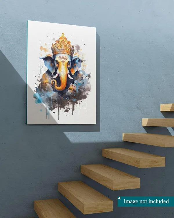 Multicolour_Ganesha_Wall_Painting_For_Wall_Decoration_Canvas_Wall_Painting_For_Home_Decor,_Living_Room,_Bedroom,_Office_Hotel_(16X22_Inch_Ch-Gn12)