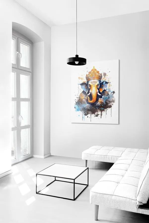 Multicolour_Ganesha_Wall_Painting_For_Wall_Decoration_Canvas_Wall_Painting_For_Home_Decor,_Living_Room,_Bedroom,_Office_Hotel_(16X22_Inch_Ch-Gn12)