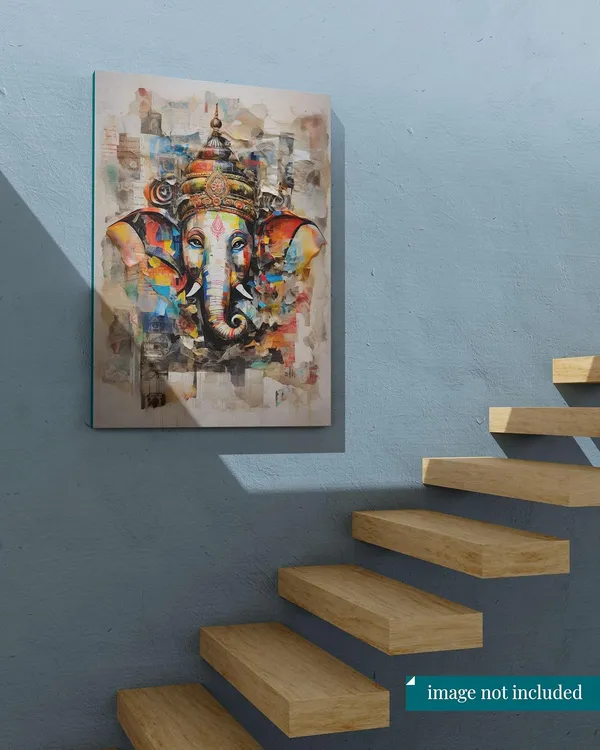 Multicolour_Ganesha_Wall_Painting_For_Wall_Decoration_Canvas_Wall_Painting_For_Home_Decor,_Living_Room,_Bedroom,_Office_Hotel_(16X22_Inch_Ch-Gn1)