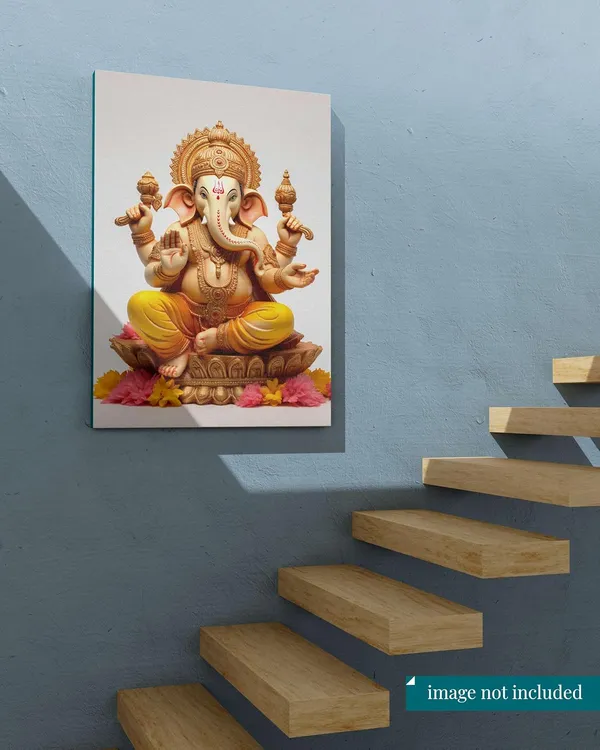 Multicolour_Ganesha_Wall_Painting_For_Wall_Decoration_Canvas_Wall_Painting_For_Home_Decor,_Living_Room,_Bedroom,_Office_Hotel_(16X22_Inch_Ch-Gn3)