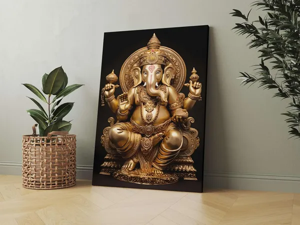 Multicolour_Ganesha_Wall_Painting_For_Wall_Decoration_Canvas_Wall_Painting_For_Home_Decor,_Living_Room,_Bedroom,_Office_Hotel_(16X22_Inch_Ch-Gn5)
