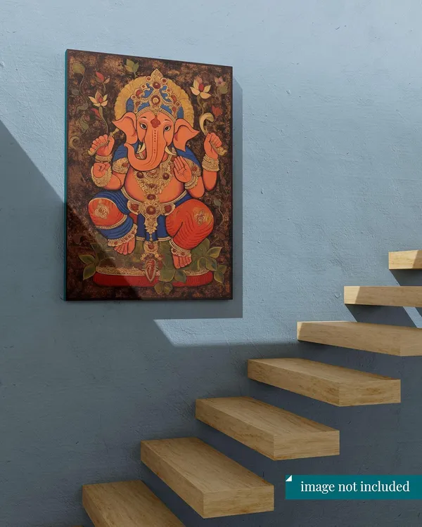 Multicolour_Ganesha_Wall_Painting_For_Wall_Decoration_Canvas_Wall_Painting_For_Home_Decor,_Living_Room,_Bedroom,_Office_Hotel_(16X22_Inch_Ch-Gn7)