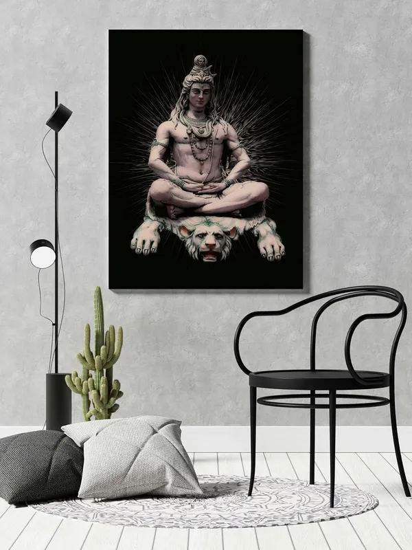 Multicolour_Shiva_Wall_Painting_For_Wall_Decoration_Canvas_Wall_Painting_For_Home_Decor,_Living_Room,_Bedroom,_Office_Hotel_(16X22_Inch_Ch-Sv1)