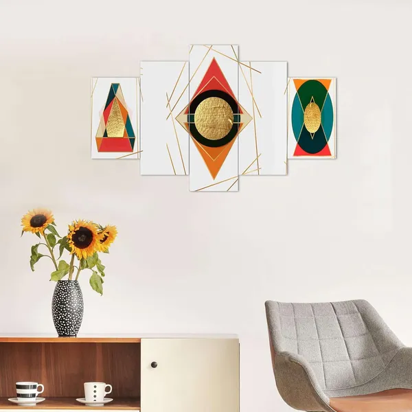 Multicolour_Set_Of_Five_Mdf_Framed_3D_Wall_Painting_For_Home_Decoration,_Big_Size_Painting_For_Living_Room,_Bedroom_(17X30_Inches)