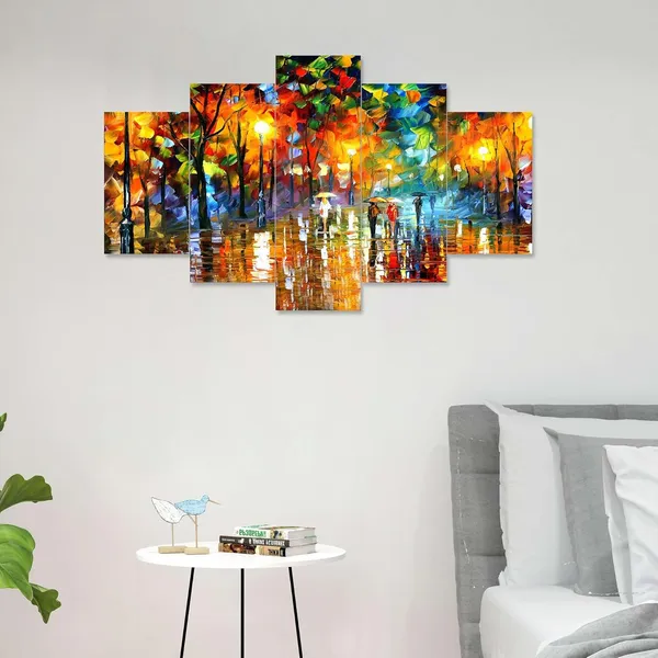 Multicolour_Set_Of_Five_Mdf_Framed_3D_Wall_Painting_For_Home_Decoration,_Big_Size_Painting_For_Living_Room,_Bedroom_(17X30_Inches)