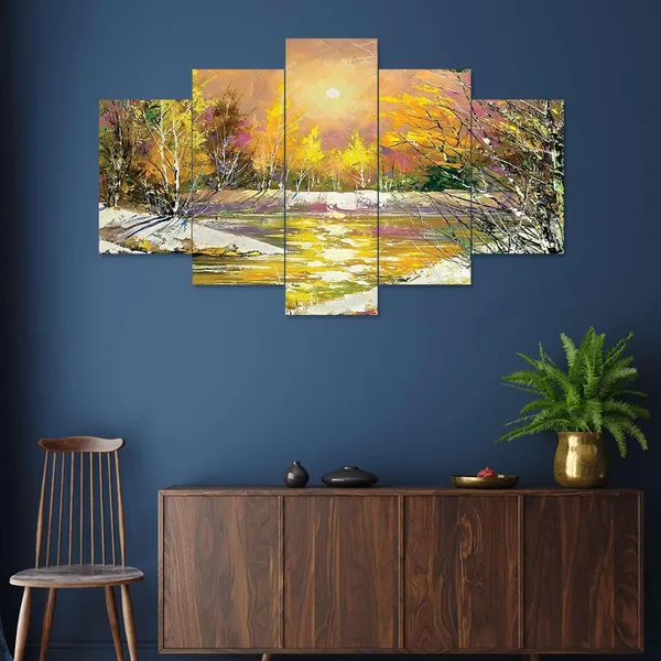 Multicolour_Set_Of_Five_Mdf_Framed_3D_Wall_Painting_For_Home_Decoration,_Big_Size_Painting_For_Living_Room,_Bedroom_(17X30_Inches)
