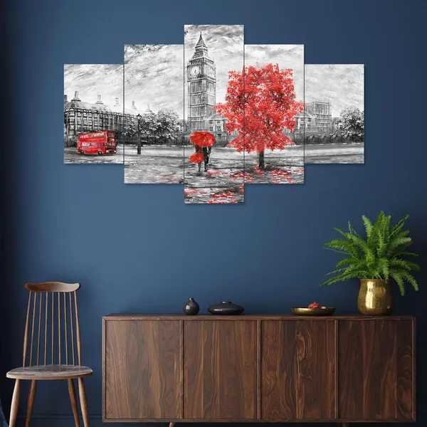 Multicolour_Set_Of_Five_Mdf_Framed_3D_Wall_Painting_For_Home_Decoration,_Big_Size_Painting_For_Living_Room,_Bedroom_(17X30_Inches)