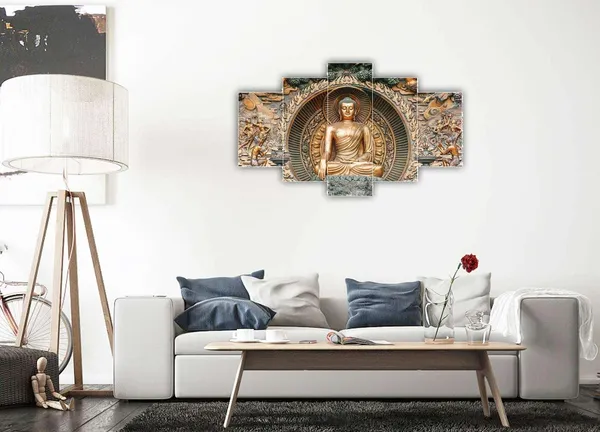 Multicolour_Set_Of_Five_Mdf_Framed_3D_Wall_Painting_For_Home_Decoration,_Big_Size_Painting_For_Living_Room,_Bedroom_(17X30_Inches)
